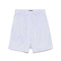 Pantaloni casual Peuterey Blended Cotton Shorts In Sky Blue Femei