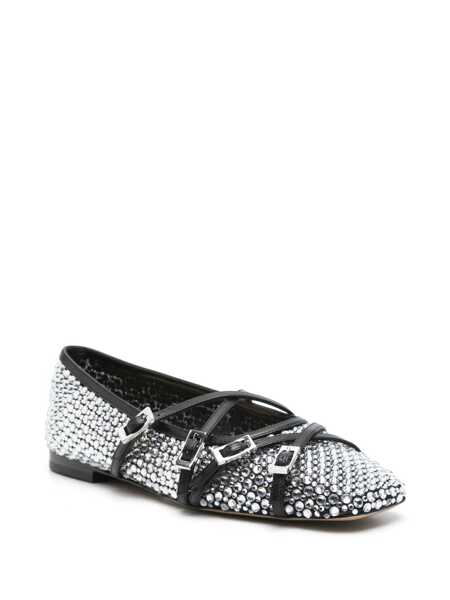 Balerini MACH & MACH Mach & Mach Crystal Net Ballet Flats Black Femei (BM 17157694) 2