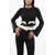 Viktor & Rolf Long Sleeved Cropped Top With Bow Details Black