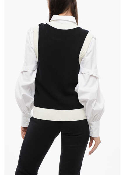 Pulovere Viktor & Rolf Sleeveless Bonjour Crewneck Sweater Black Femei (BM 17158589) 2