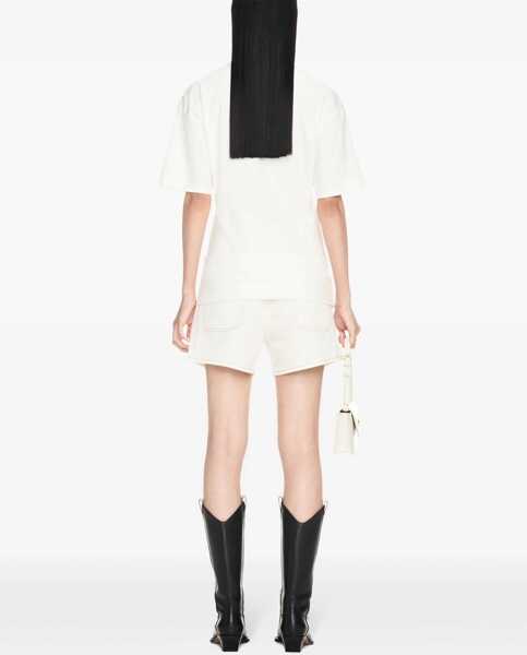 Pantaloni scurti Off-White High Waisted Vintage Denim Shorts White Femei (BM 17158721) 4