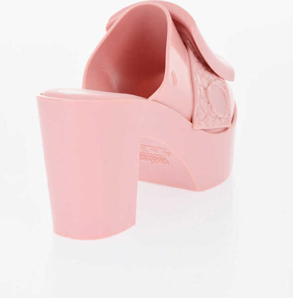 Saboti Viktor & Rolf Melissa Rubber Buckle Up Mules With Maxi Buckle 10Cm Pink Femei (BM 17158745) 2