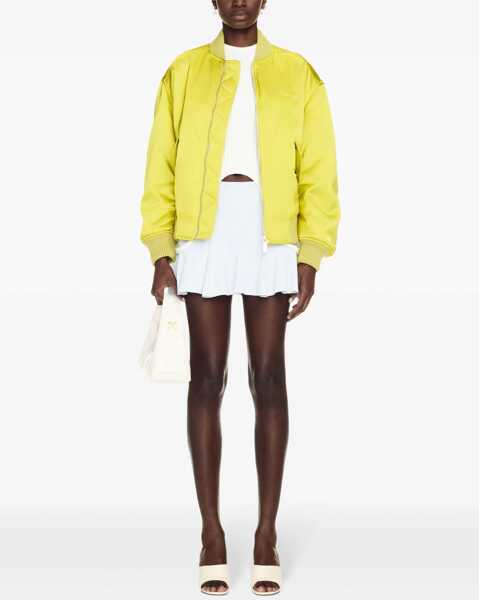 Bomber jacket Off-White Padded Duchesse Bomber Jacket With Front Zip Yellow Femei (BM 17158895) 2