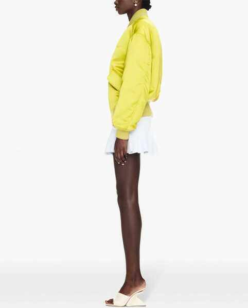 Bomber jacket Off-White Padded Duchesse Bomber Jacket With Front Zip Yellow Femei (BM 17158895) 3