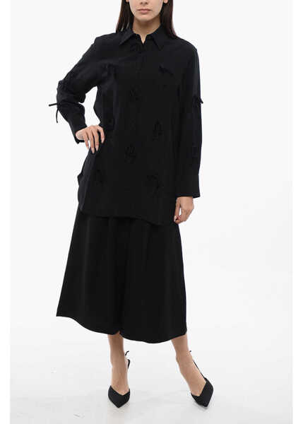 Camasi casual Viktor & Rolf Long Sleeved Bed Of Bows Shirt Black Femei (BM 17158904) 4