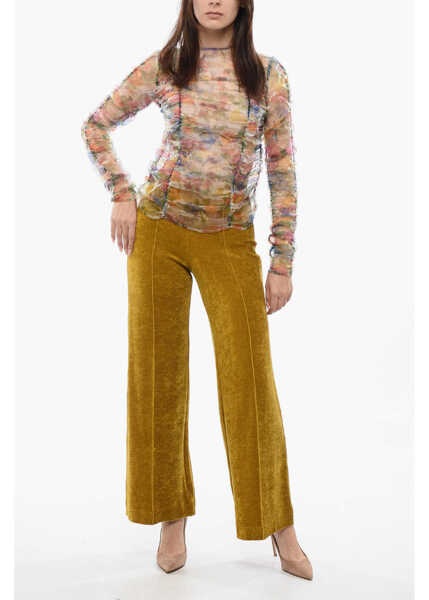 Bluze Viktor & Rolf Floral Print Sheer Ripple Reflection Long Sleeved Top Multicolor Femei (BM 17158907) 4