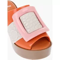 Saboti Dama - Saboti Viktor & Rolf Melissa Rubber Blossom Mules With Maxi Buckle 10Cm Orange Femei (BM 17158928) - B-mall.ro