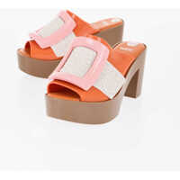 Saboti Melissa Rubber Blossom Mules With Maxi Buckle 10Cm Femei