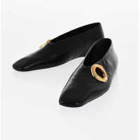Balerini casual Leather Ballerias With Cutout Details Femei