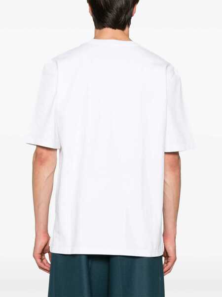 Tricouri Marni Oversized Cotton T-Shirt WHITE Barbati (BM 17159642) 4