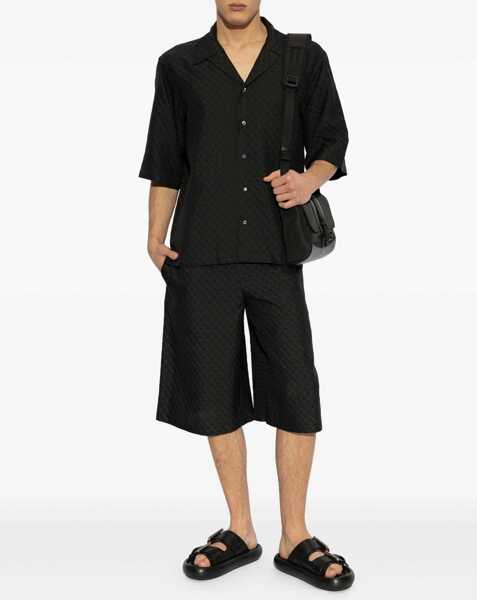 Pantaloni scurti Alexander McQueen Skull Jacquard Pattern Shorts BLACK Barbati (BM 17159720) 2