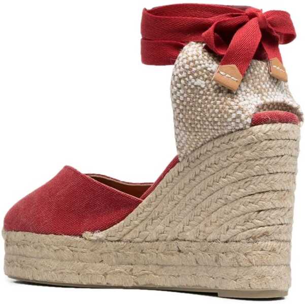 Sandale cu platforma CASTAER Espadrille Clear RED Femei (BM 17159843) 3