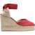 CASTA&Ntilde;ER Espadrille "Clear" RED