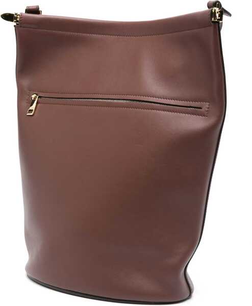 Genti de umar TODS Small Leather Bucket Bag BROWN Femei (BM 17159870) 2