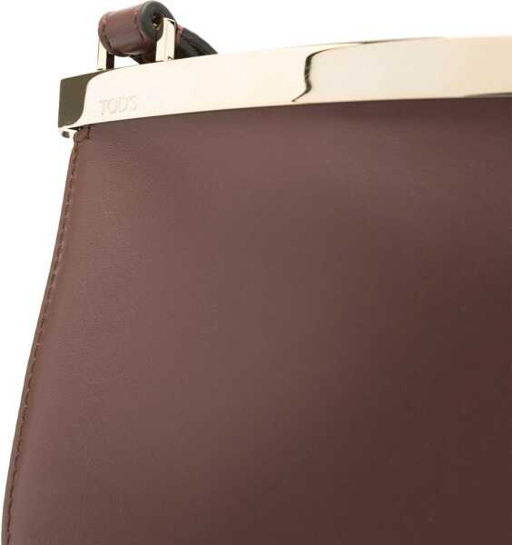 Genti de umar TODS Small Leather Bucket Bag BROWN Femei (BM 17159870) 3