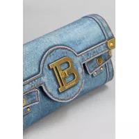 Genti de mana Balmain Dama - Genti de mana Balmain Balmain B Buzz Pouch 23 Shoulder Bag BLUE Femei (BM 17160445) - B-mall.ro