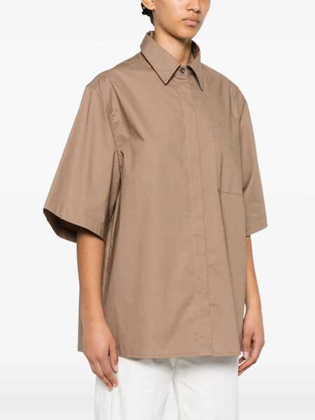 Camasi Nine in the morning Nine In The Morning Brown Cotton Blended Shirt BROWN Femei (BM 17160880) 3