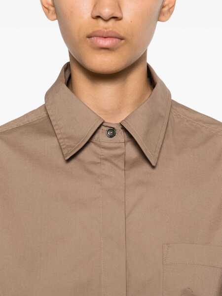 Camasi Nine in the morning Nine In The Morning Brown Cotton Blended Shirt BROWN Femei (BM 17160880) 5