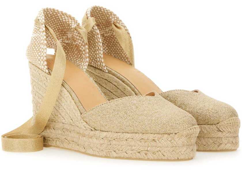 Sandale cu platforma CASTAER Espadrille Clear GOLD Femei (BM 17162420) 2