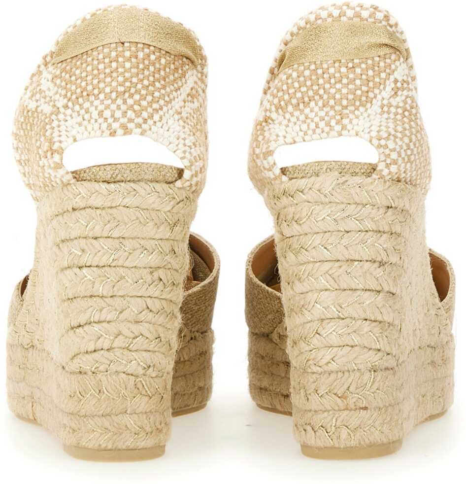 Sandale cu platforma CASTAER Espadrille Clear GOLD Femei (BM 17162420) 4