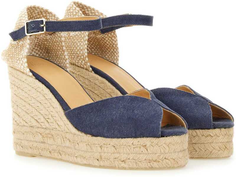 Sandale cu platforma CASTAER Espadrille White BLUE Femei (BM 17162429) 2