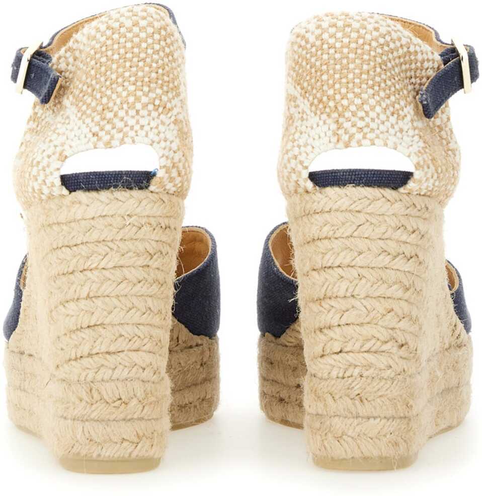 Sandale cu platforma CASTAER Espadrille White BLUE Femei (BM 17162429) 3