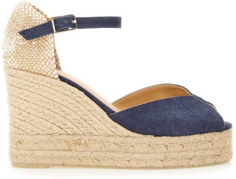 Sandale cu platforma CASTAER Espadrille White BLUE Femei (BM 17162429) 1