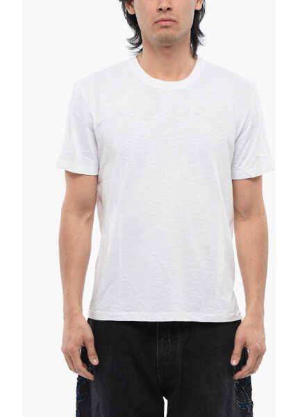 Tricouri Neil Barrett Monochrome Yoke Back Cotton T-Shirt White Barbati (BM 17164685) 1