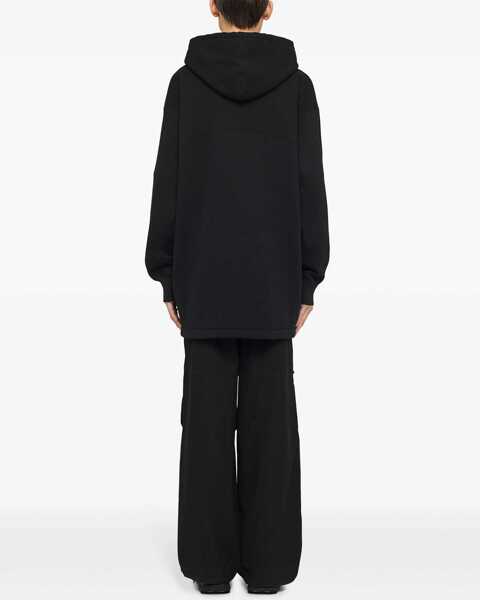 Pantaloni casual Jil Sander Baggy Fit Cotton Pants With Drawstringed Ankles Black Barbati (BM 17164787) 3