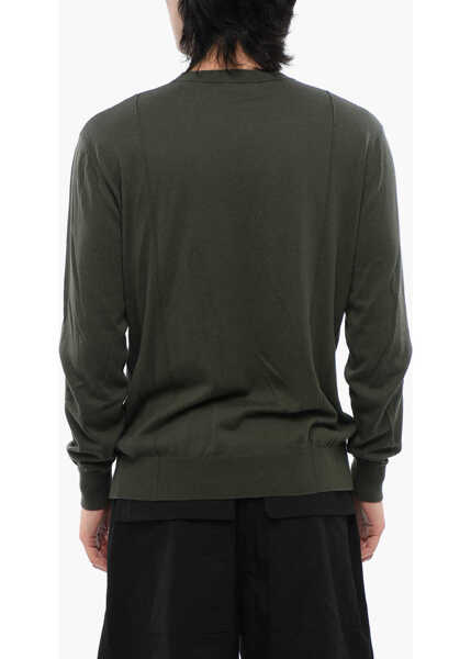 Pulovere Jil Sander Crew Neck Extrafine Cotton Sweater Military Green Barbati (BM 17164904) 2