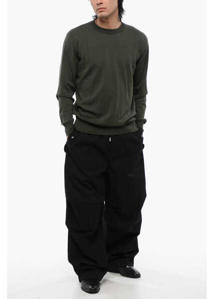 Pulovere Jil Sander Crew Neck Extrafine Cotton Sweater Military Green Barbati (BM 17164904) 4