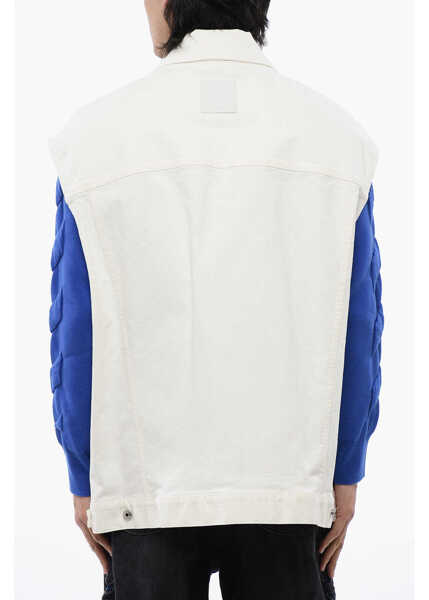 Geci de blugi Off-White Oversized 90Slogo Denim Vest White Barbati (BM 17164994) 2