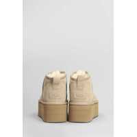 Bocanci UGG Dama - Bocanci UGG UGG Classic Ultra Mini Low Heels Ankle Boots Beige Femei (BM 17166421) - B-mall.ro