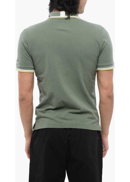 Tricouri Polo Woolrich Penny-Rich Piquet Cotton Embroidered Polo Green Barbati (BM 17171849) 2