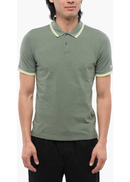 Tricouri Polo Woolrich Penny-Rich Piquet Cotton Embroidered Polo Green Barbati (BM 17171849) 1