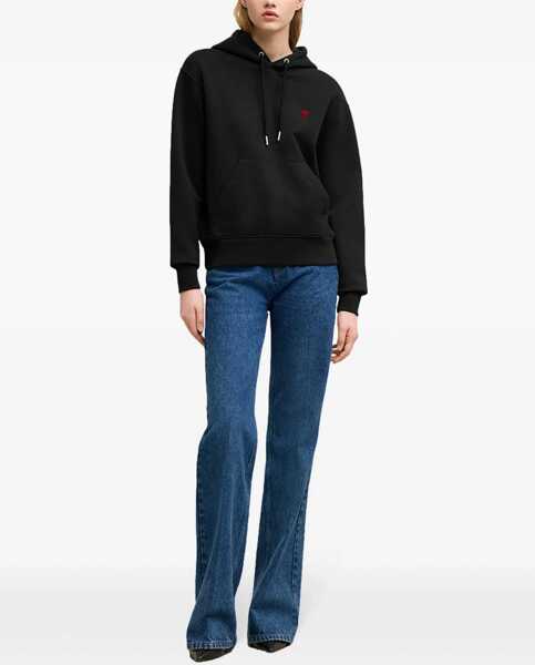 Bluze de trening AMI Paris Logoed Hoodie NOIR Barbati (BM 17172047) 3