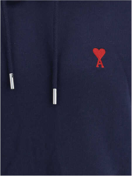 Bluze de trening AMI Paris Logoed Hoodie BLEU NUIT Barbati (BM 17172050) 3