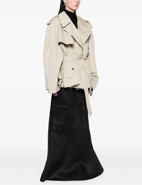 Trenciuri Balenciaga Trench Cropped BEIGE Femei (BM 17172182) 3