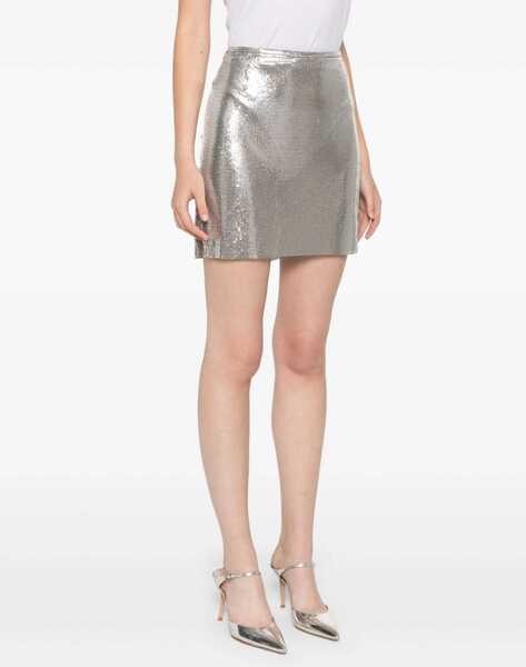 Fuste casual RABANNE Mini Skirt SILVER Femei (BM 17172239) 3