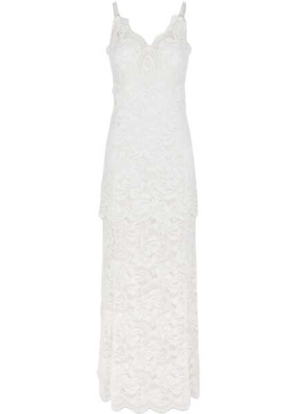 Rochii casual RABANNE Long Lace Dress IVORY Femei (BM 17172281) 1