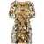 RABANNE "Sparkle Discs" Mini Dress GOLD