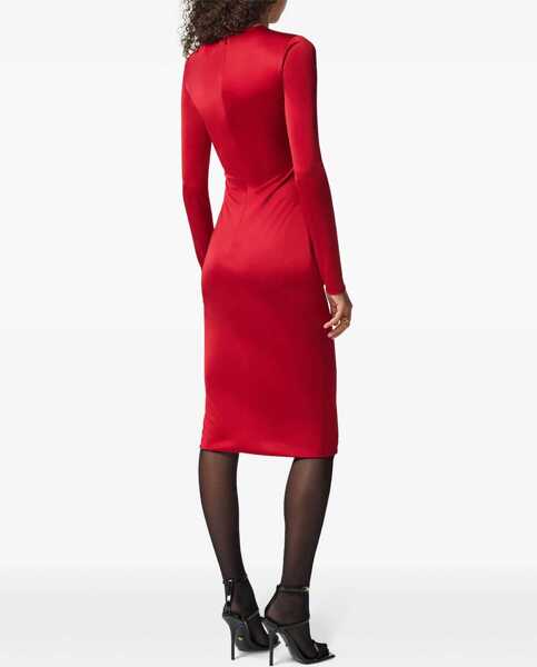 Rochii casual Versace Safety Pin Midi Dress RED Femei (BM 17172320) 4