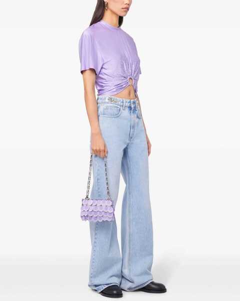 Tricouri RABANNE Cropped T-Shirt LILAC Femei (BM 17172326) 3