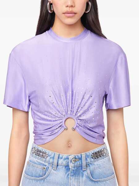 Tricouri RABANNE Cropped T-Shirt LILAC Femei (BM 17172326) 5