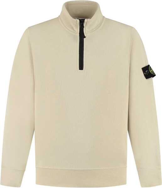 Tricouri Polo Stone Island Polo Shirt With Half Zipper BEIGE Fete (BM 17172344) 1