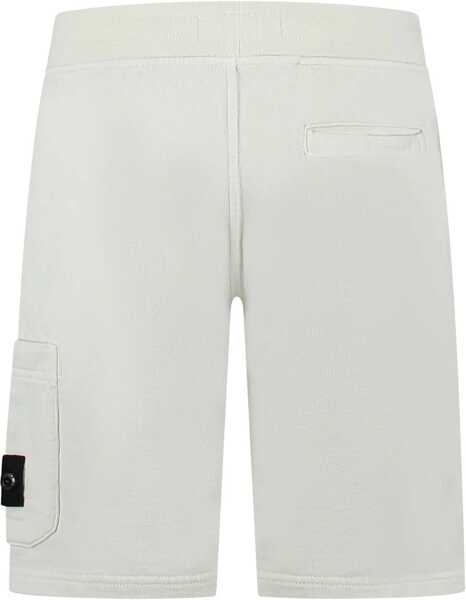 Pantaloni scurti Stone Island Sweatshirt Shorts WHITE Baieti (BM 17172371) 2