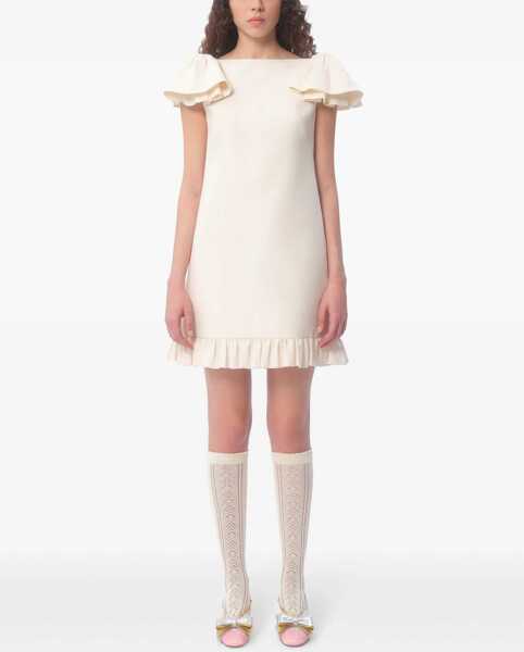 Rochii elegante Valentino Garavani Crepe Couture Dress WHITE Femei (BM 17172638) 3