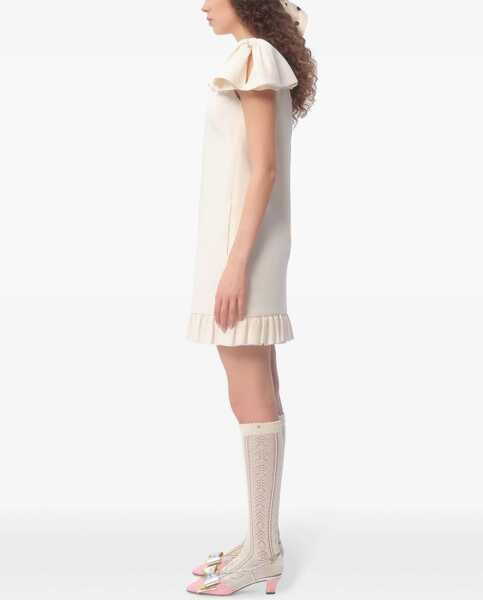 Rochii elegante Valentino Garavani Crepe Couture Dress WHITE Femei (BM 17172638) 4