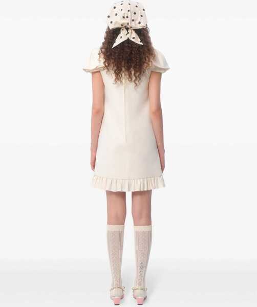 Rochii elegante Valentino Garavani Crepe Couture Dress WHITE Femei (BM 17172638) 5