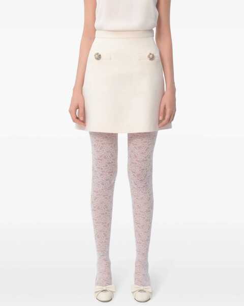 Fuste Valentino Garavani Crepe Couture Mini Skirt WHITE Femei (BM 17172686) 3